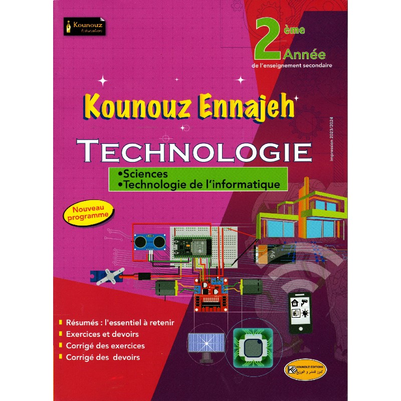9789938065688-1 Kounouz Ennajeh Technologie Deuxième année section Sciences Technologie de L'informatique Toute L'année – Image 1