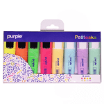 POCHETTE DE 8 FLUO /PASTEL  PURPLE