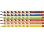 Pochette Crayons de 6 couleur Easy Start pour gauchers, corps triangulaire avec grip, STABILO – Image 3