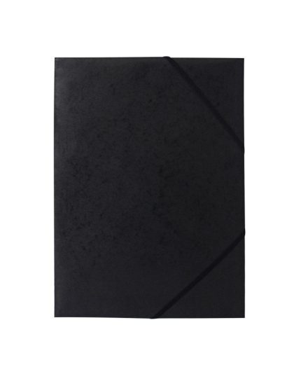 Chemise à rabats avec oeillets carton lustre imprimee 24*32 - Noir