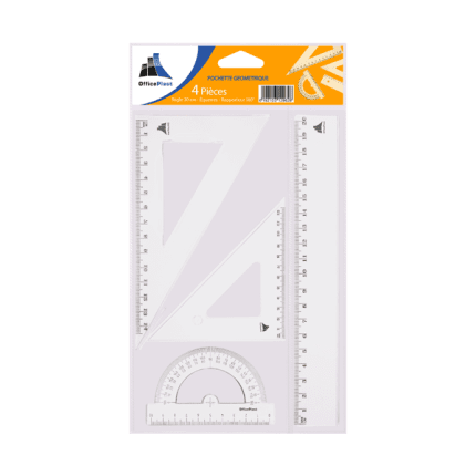 POCHETTE GEOMETRIQUE OFFICE PLAST 20 CM