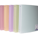 Classeur Semi-Rigide à 4 anneaux  Dos 40mm VELVET PASTEL OFFICE PLAST