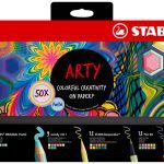 Coffret de 50 feutres STABILO ARTY