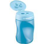 Taille crayon ergonomique 3 trous avec réservoir pour droitiers STABILO EASY