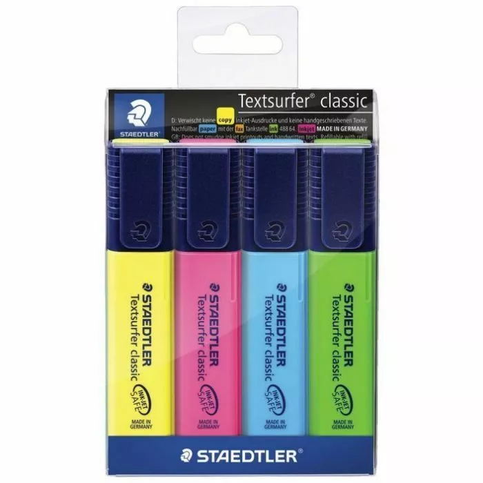 kjhgfdsaa Pochette de 4 fluo STAEDTLER – Image 1