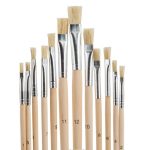 Lot 12-pinceaux-artiste-pointes-assorties