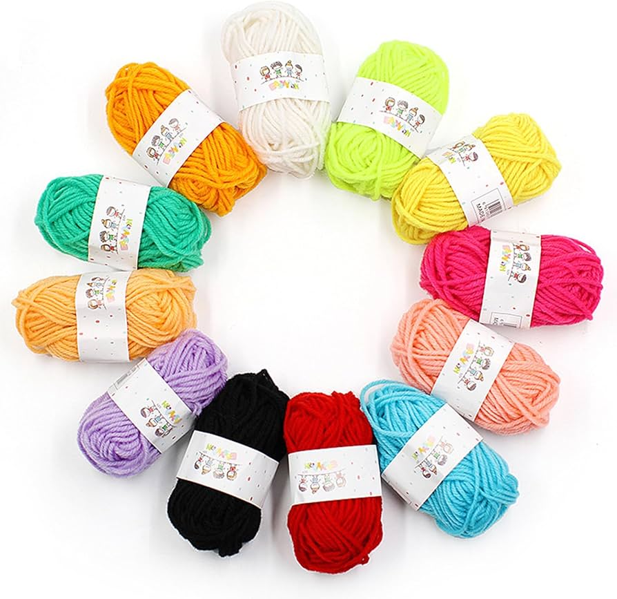71AQ3RD9Y7L._AC_UF894,1000_QL80_ Fil à tricoter au crochet couleur laine acrylique Pack laine – Image 1