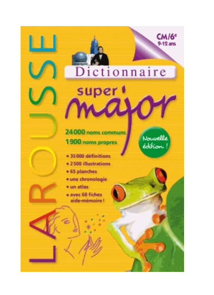 9782035865878-475x500-1 Le dictionnaire Encyclopédie édition Larousse -Super Major - 9/12 ans - CM/6e – Image 1