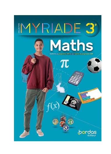 9782047338193_1_75 MYRIADE MATHEMATIQUES 3e Manuel de l'élève BORDAS – Image 1