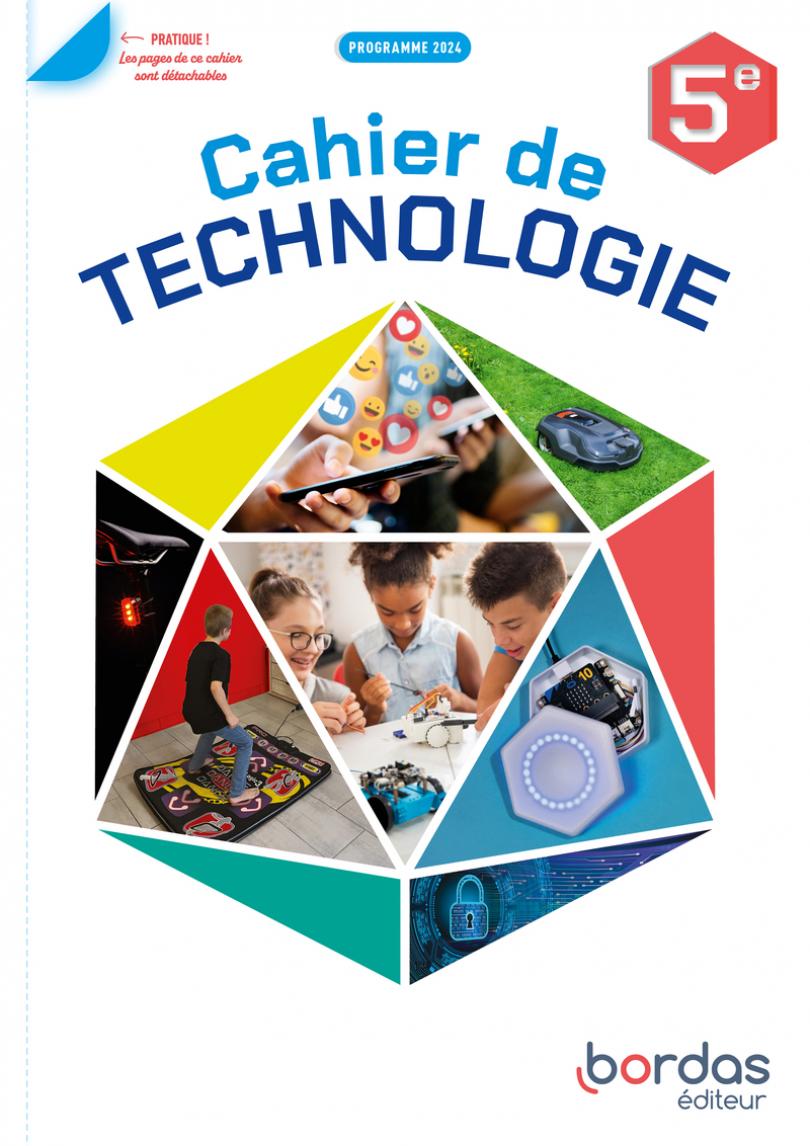 9782047404782 Technologie 5e * Cahier de l'élève (Ed. 2024) – Image 1