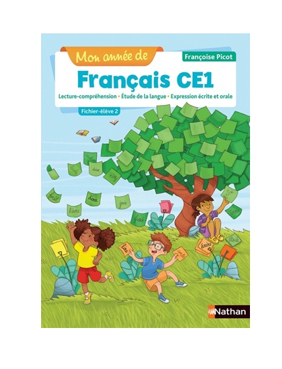 9782091244099_1_75 Mon année de Français CE1 Fichier-élève 2 (édition 2019) Nathan – Image 1