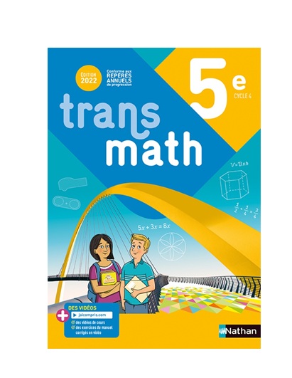 Transmath 5e manuel NATHAN (édition 2022)