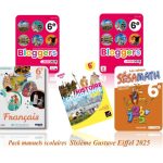 Pack manuels scolaires  Sixième Gustave Eiffel 2025