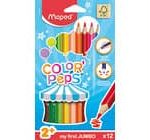POCHETTE DE 12 CRAYONS DE COULEUR MAXI MAPED