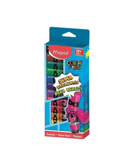 GOUACHE DE 12 TUBES 12ML MAPED