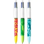 STYLO A BILLE 4 COULEURS BIC - VELOURS 4EN1