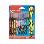BLS 12 FEUTRES DECORES MONSTER  MAPED 845400