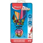 BOITE METALE DE 12 CRAYONS DE COULEUR STRONG MAPED