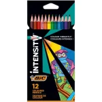 CRAYONS DE COULEURS DE 12  BIC INTENSITY