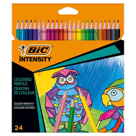 022475 .jpg CRAYONS DE COULEURS 24 BIC INTENSITY – Image 1