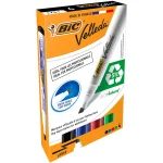 POCHETTE  4 MARQUEUR POUR TABLEAU BISEAU BIC