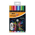 POCHETTE DE 10 STYLOS BIC INTENSITY FINE -ASS