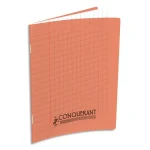 CAHIER ECRIT KTE 90G 17*22 32P 3M CONQ ORANGE