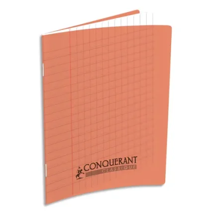 CAHIER ECRIT KTE 90G 17*22 32P 3M CONQ ORANGE