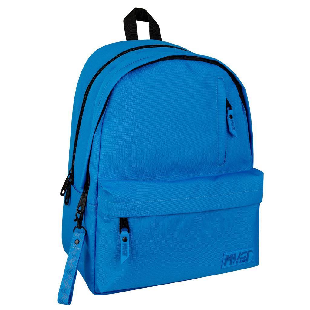 022617 .jpg Sac à dos Must Team 2 Poches Bleu Roi – Cartable scolaire organisé – Image 1