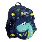 Sac à dos enfant + Sac épaule Must Team Dino – Ensemble scolaire pratique