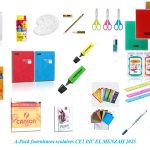 A-Pack fournitures scolaires CE1 ISC EL MENZAH 2026