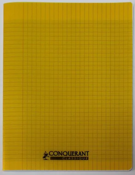 Cahier Piqûre CONQUERANT 21×29.7 96Pages 90Gr – Jaune