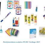 Pack fournitures scolaires PS ISC Carthage 2026-2027