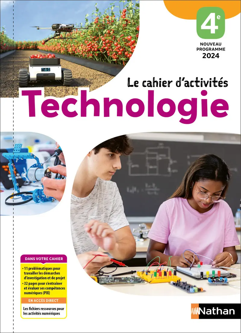 technologie-cahier-d-activites-4eme-9782095051136 Technologie - Cahier d'activités 4ème - Ed. 2025 – Image 1