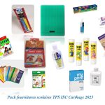 Pack fournitures scolaires TPS ISC Carthage 2026-2027