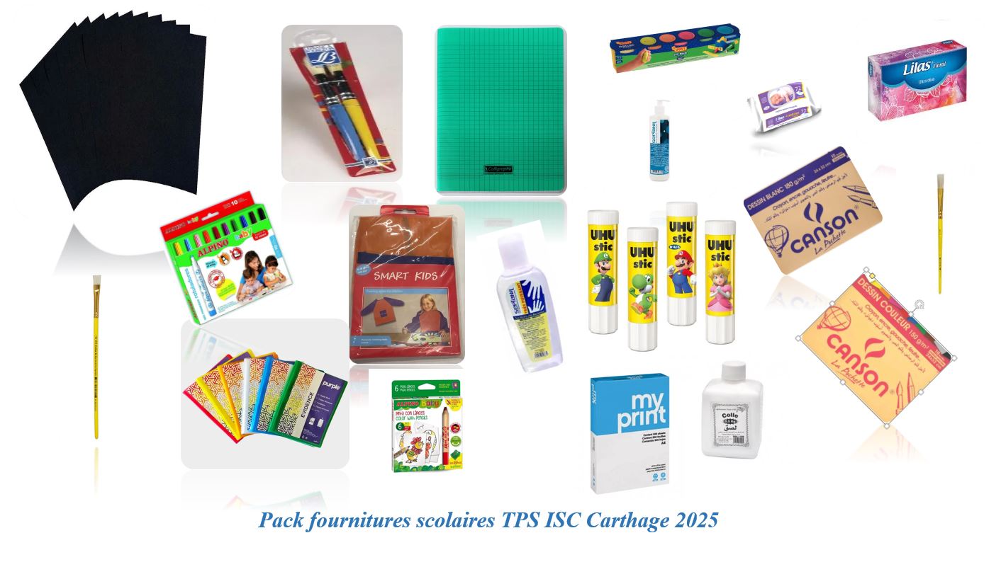 tps Pack fournitures scolaires TPS ISC Carthage 2026-2027 – Image 1