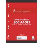 Feuilles de Classeur A4 200P CONQUERANT