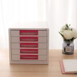 BLOC 5 TIROIRS ROUGE DELI REF Z01043