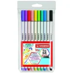 POCHETTE DE 10 FEUTRES PEN 68 BRUSH STABLO