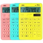 CALCULATRICE 12 DIGITS DELI ASSORTIS  M015 31
