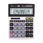 CALCULATRICE 14 DIGITS DELI METALNOIR  E39264