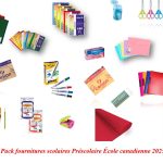 Pack fournitures scolaires Préscolaire Ecole canadienne 2025