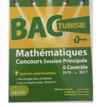 BAC TUNISIE Mathématiques Concours Session Principale & Contrôle  Section Sciences Expérimentales