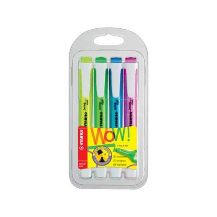 Pochette de 4 Fluo STABILO Swing Cool