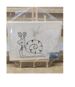 Tableau Toile Imprimé  30*40cm +Chevalet +Pinceau +Acryliques  FA800-90 – Image 5