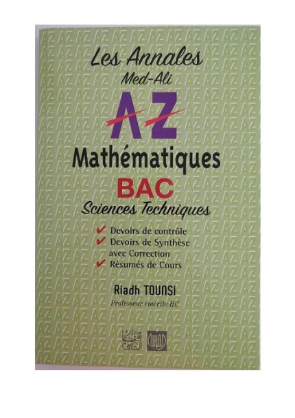 Les Annales AZ Mathématiques BAC Techniques