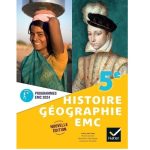Histoire-Géographie-EMC 5ème - Manuel de l'élève - Edition HATIER