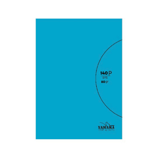 cahier-piqure-seyes-140pages-24x32cm-en-pp-uni-yamama Cahier Piqûre 24*32 140P Bleu 80G YAMAMA – Image 1
