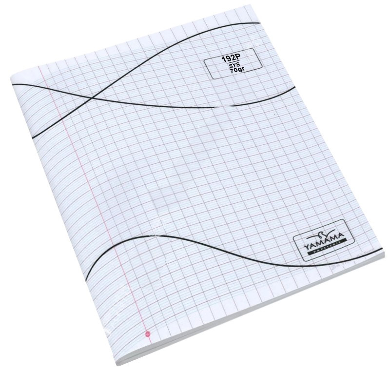 cahier-piqure-yamama-192-pages-70g-transparent PIQURE TRANSPAR 17*22 192P 70G BMV YAMAMA – Image 1
