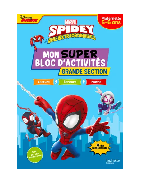 9782017901013-001-X Disney - Spidey et ses amis extraordinaires - Mon super bloc d'activités de Grande Section (5-6 ans) – Image 1